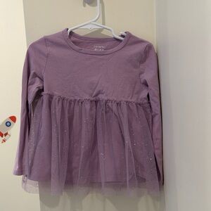 Carter's Long Sleeve Tulle Top